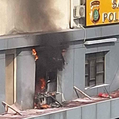 Polisi Sebut Kebakaran di Polres Metro Jakbar Bukan di Gedung Utama